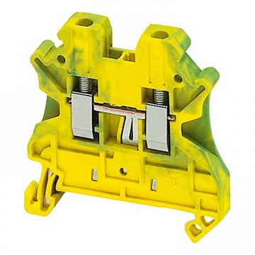 Клемма для заземления с винтовым зажимом TERMINAL 2,5мм.кв, желто-зеленый, NSYTRV22PE NSYTRV22PE Schneider #1