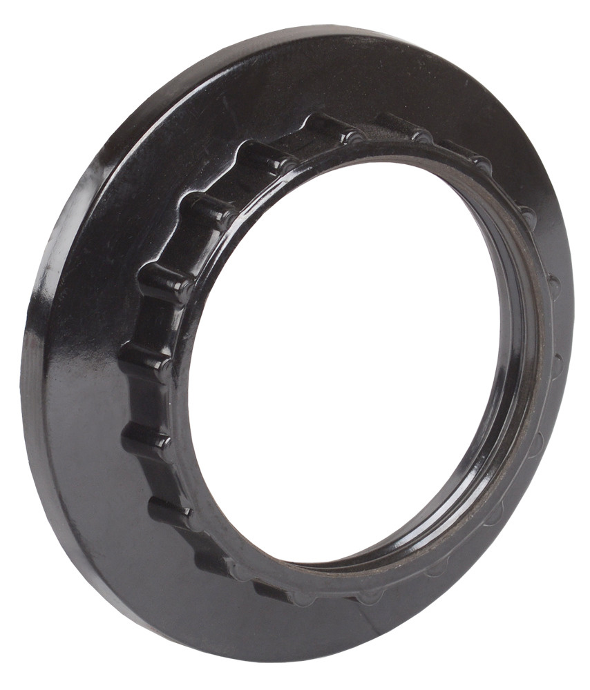 Кольцо абажурное для патрона Е27 пластик черный индивидуальный пакет EKP10-02-02-K02 IEK  #1