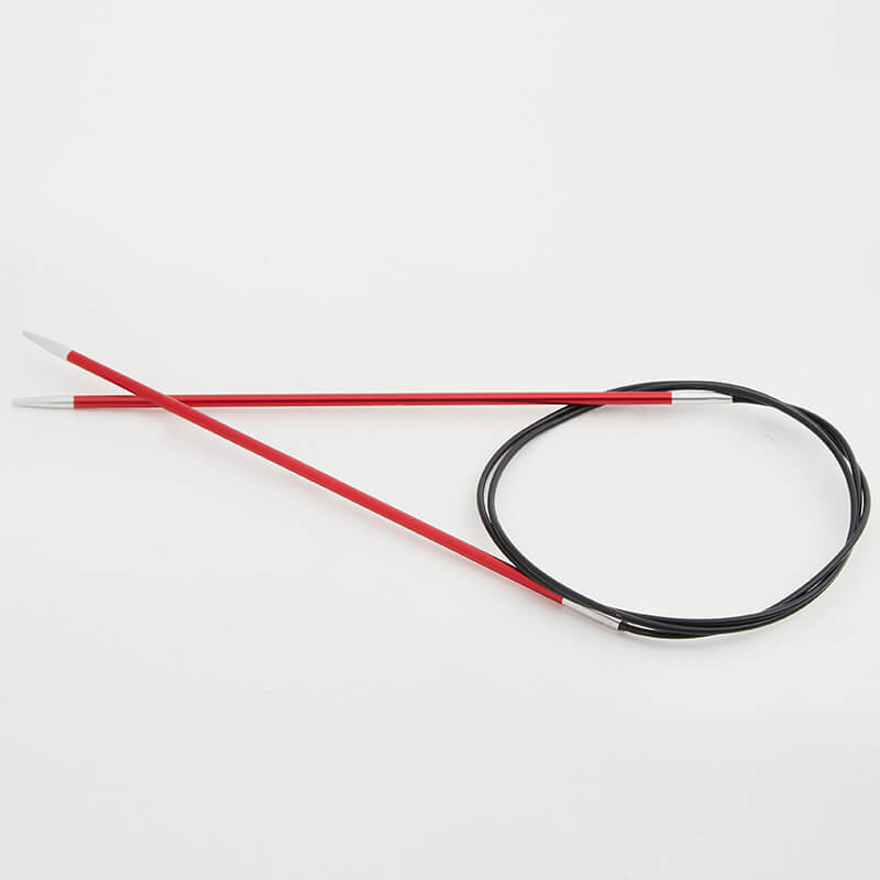 Спицы для вязания круговые Zing KnitPro 2,5 мм 100 см, гранатовый (47153)  #1