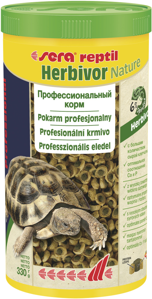 Корм для рептилий Sera Reptil Professional Herbivor для сухопутных черепах, 330 гр  #1