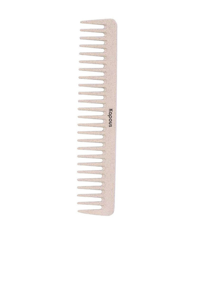 KAPOUS Расческа - гребень парикмахерская PLANT FIBER для волос183х40 мм  #1