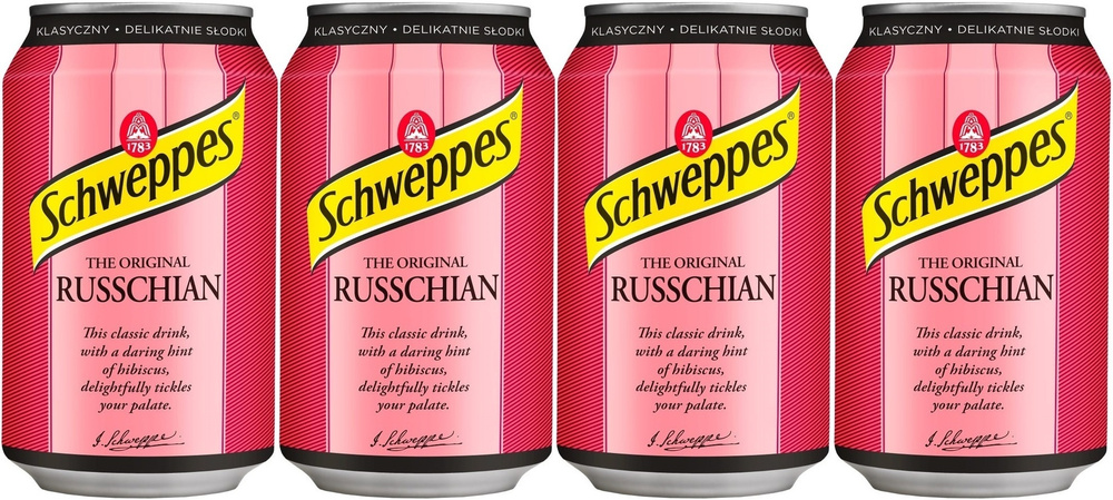 Газированный напиток Schweppes Russchian / Швепс Лесные Ягоды 4 шт. 330 мл. (Польша)  #1