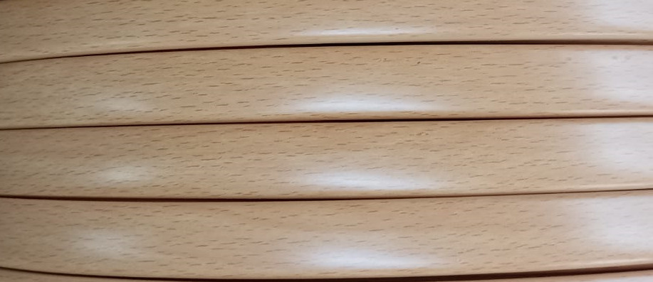 Мебельная кромка ПВХ кант накладной 16 мм цвет Бук светлый, 10 м  #1