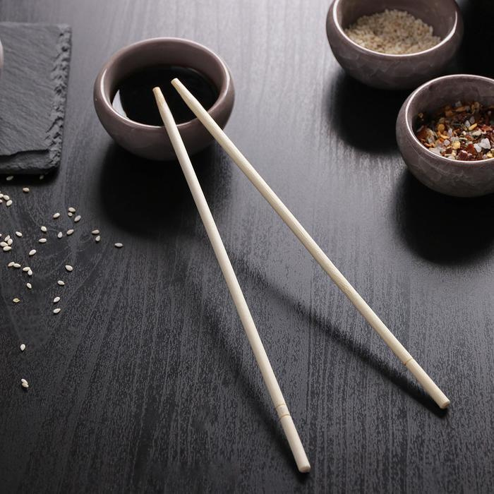 Палочки для суши, h-19,5 см, в индивидуальной упаковке, бамбук, 50 пар  #1