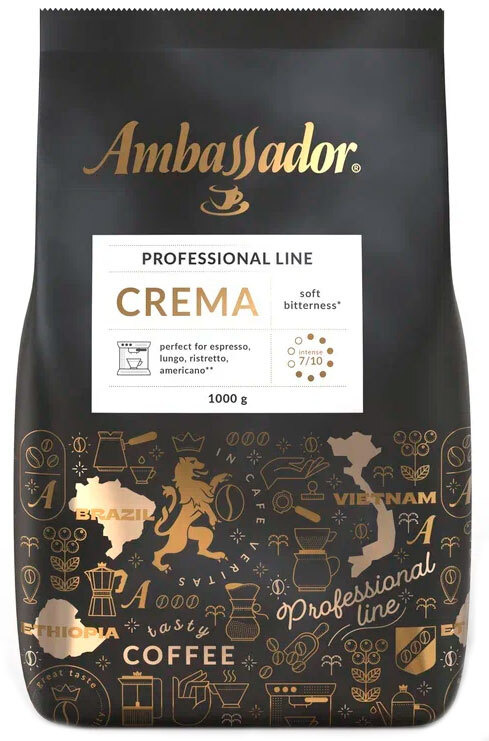 Кофе в зёрнах Ambassador Crema, 1 кг #1