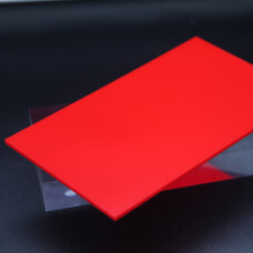 Оргстекло / пластик / полистирол красный листовой, размером 20х30 см, толщиной 3 мм.  #1
