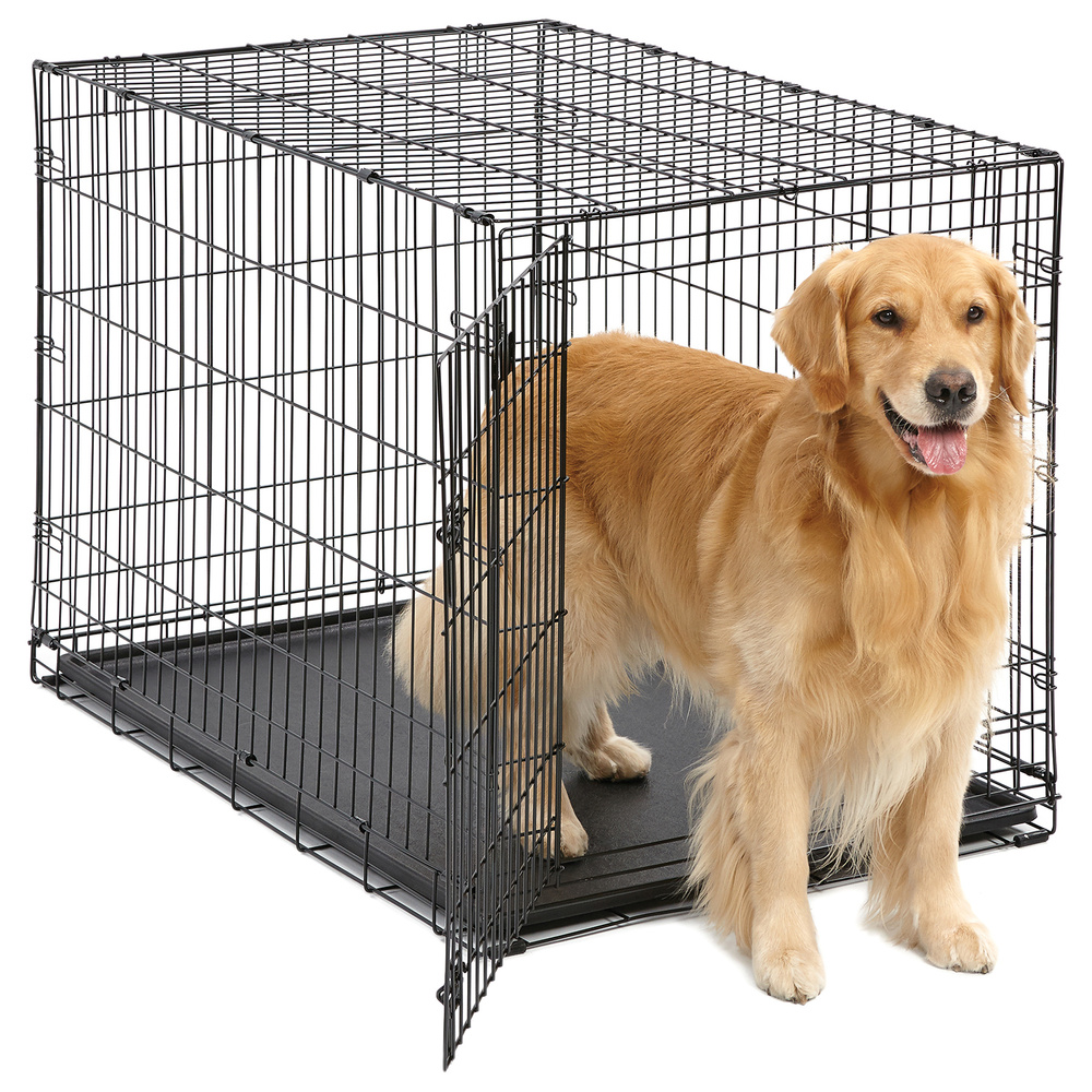 Клетка MidWest iCrate для собак 107х71х76h см, 1 дверь, черная + подарок пеленка  #1