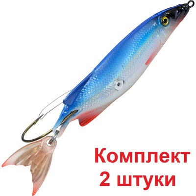 Блесна для рыбалки AQUA NORMAN 35,0g цвет 015 (незацепляйка), 2 штуки в комплекте  #1