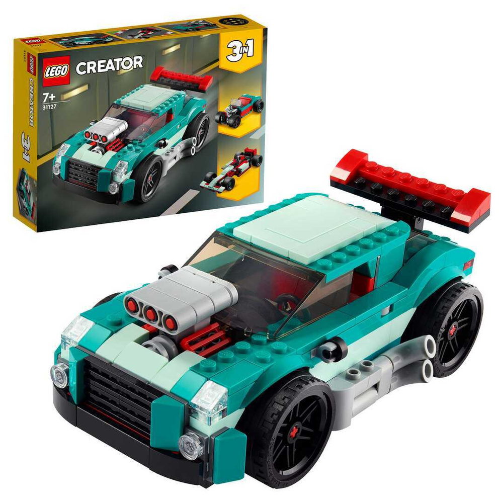 31127 Конструктор LEGO Creator Уличные гонки 3 в 1, 258 деталей #1