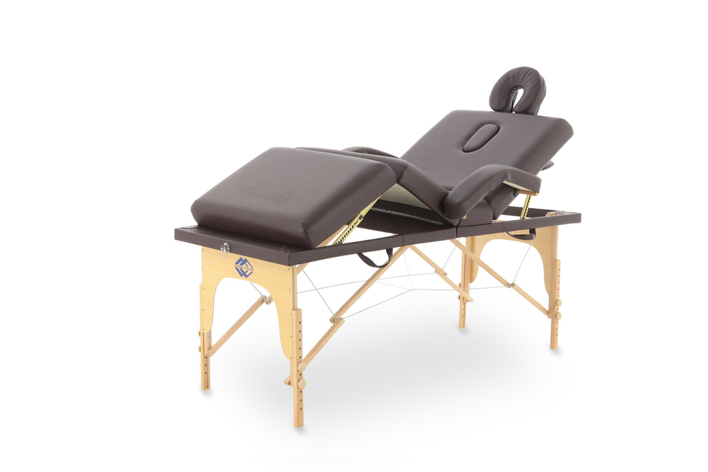 Med-Mos массажный стол JF-Tapered МСТ-141 (PW4.21.10A) складной деревянный (коричневый). Товар уцененный #1