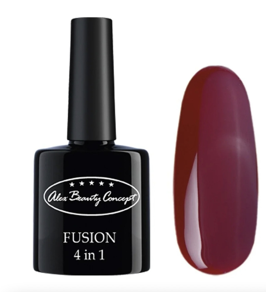 Alex Beauty Concept гель лак для ногтей FUSION 4 IN 1 GEL, 7.5 мл., цвет классический бордовый.  #1