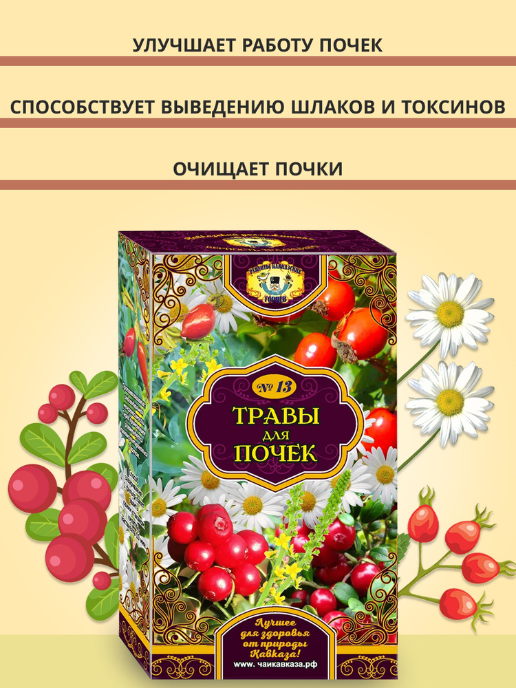 Травяной чай "Травы для почек" , Чайный напиток При Хронических болезнях Почек, 25 ф/пак  #1