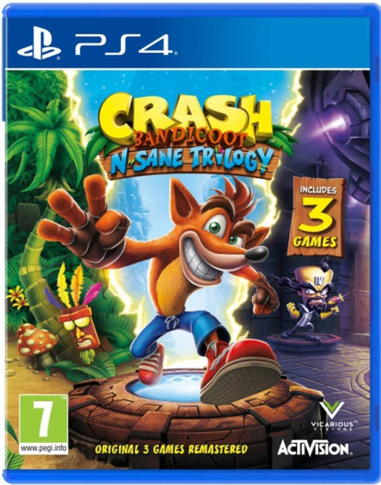 Игра Crash Bandicoot N'sane Trilogy (PlayStation 4, Английская версия) #1