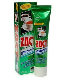 LION "Zact" Зубная паста отбеливающая для любителей кофе и чая (Whitening), 150 гр.  #1