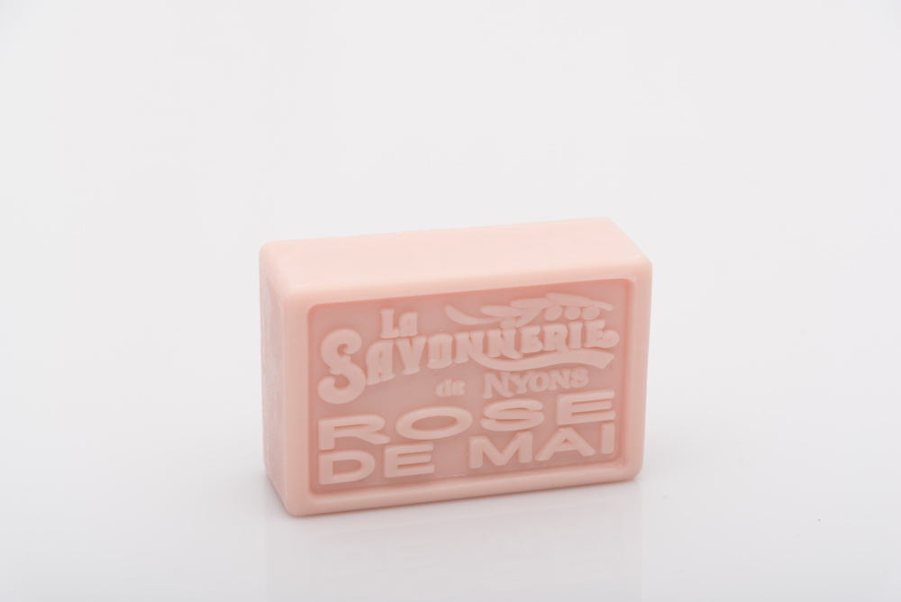 Твердое мыло для рук и тела с изысканной розой, прямоугольное 100 гр. La Savonnerie de Nyons, Франция. #1