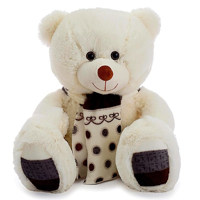 Мягкая игрушка "Медведь Мартин", цвет молочный, 90 см #1
