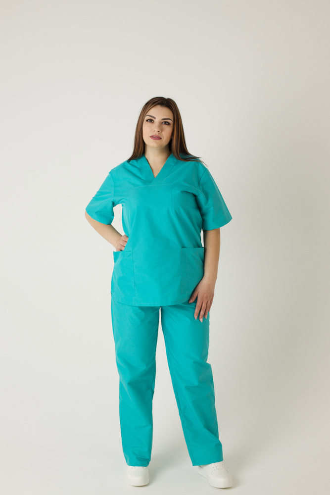 Хирургический костюм женский, медицинский костюм женский, медицинская одежда, костюм медицинский женский #1