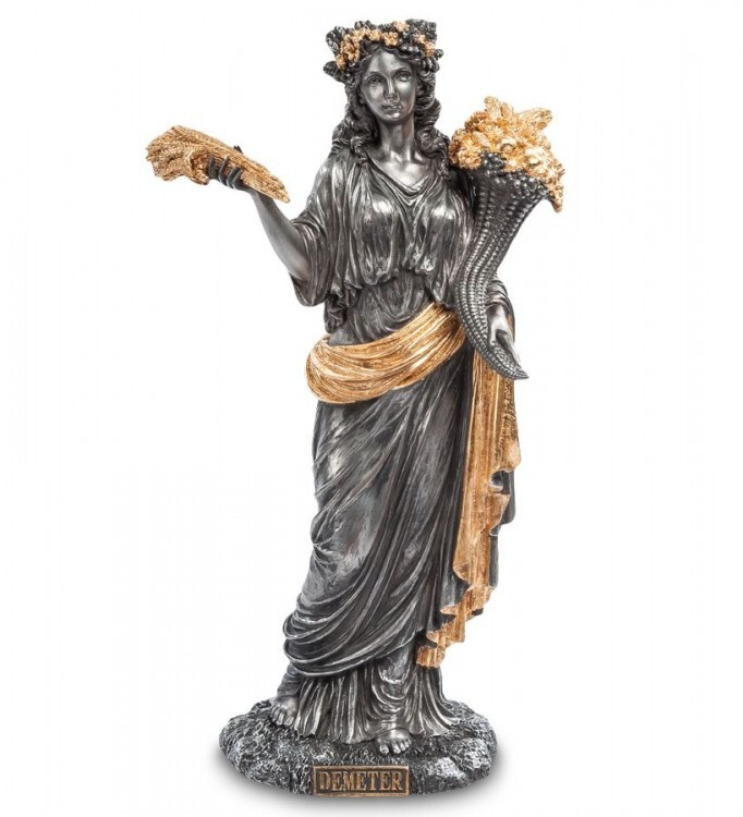 Статуэтка Veronese "Деметра - Богиня плодородия" (black/gold) WS-55 #1