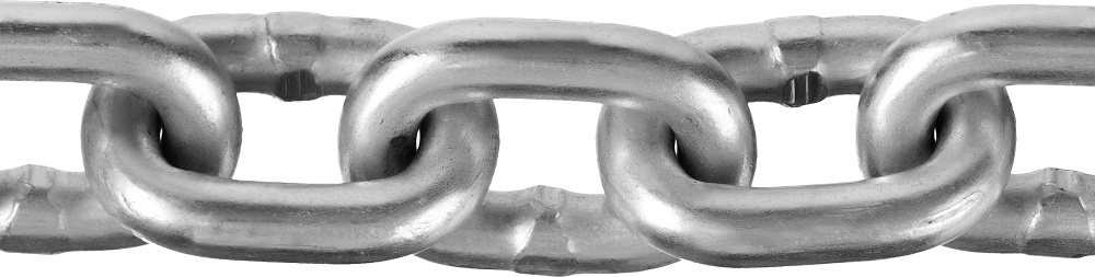 Цепь короткозвенная Зубр 4 мм. (оцинков. сталь, DIN 766, 1 м.) #1
