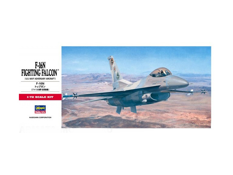 Hasegawa H-C12 Самолет F-16N Top Gun (1:72) Модель для сборки #1