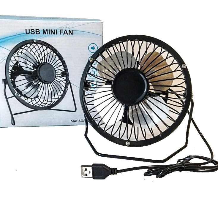 Настольный вентилятор OEM Mini Fan-10, металлический USB вентилятор, диаметр лопастей 10 см  #1