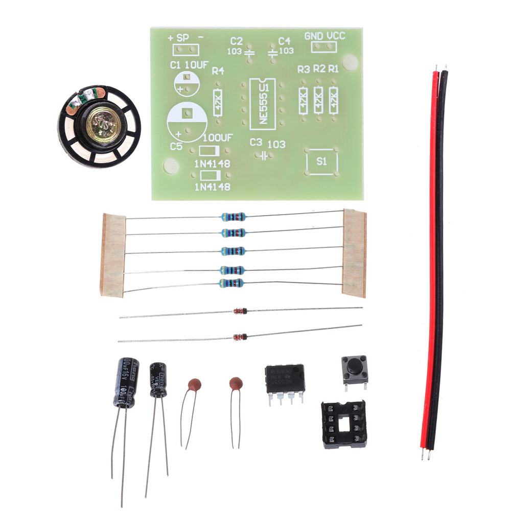 NE555 звуковой генератор DIY комплект Buzz, 1 комплект,Принадлежности для инструментов  #1