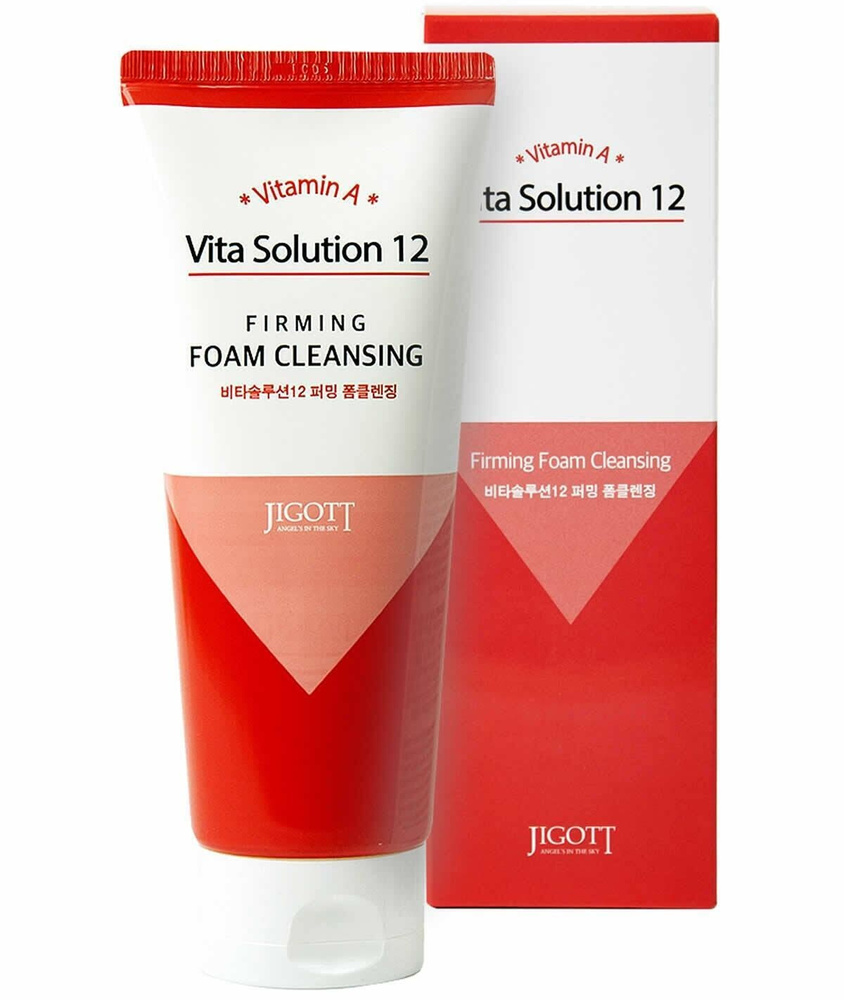 Jigott Пенка для лица укрепляющая Vita Solution 12 Firming Foam Cleansing, 180 мл  #1