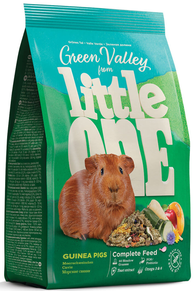 Корм Little One "Зеленая долина" из разнотравья для морских свинок, 15 кг  #1