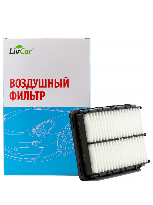 Фильтр воздушный LivCar ОЕМ 28113-L1000 HUYNDAI: SANTA FE IV, SONATA VIII; KIA: CARNIVAL IV, K5 SORENTO #1