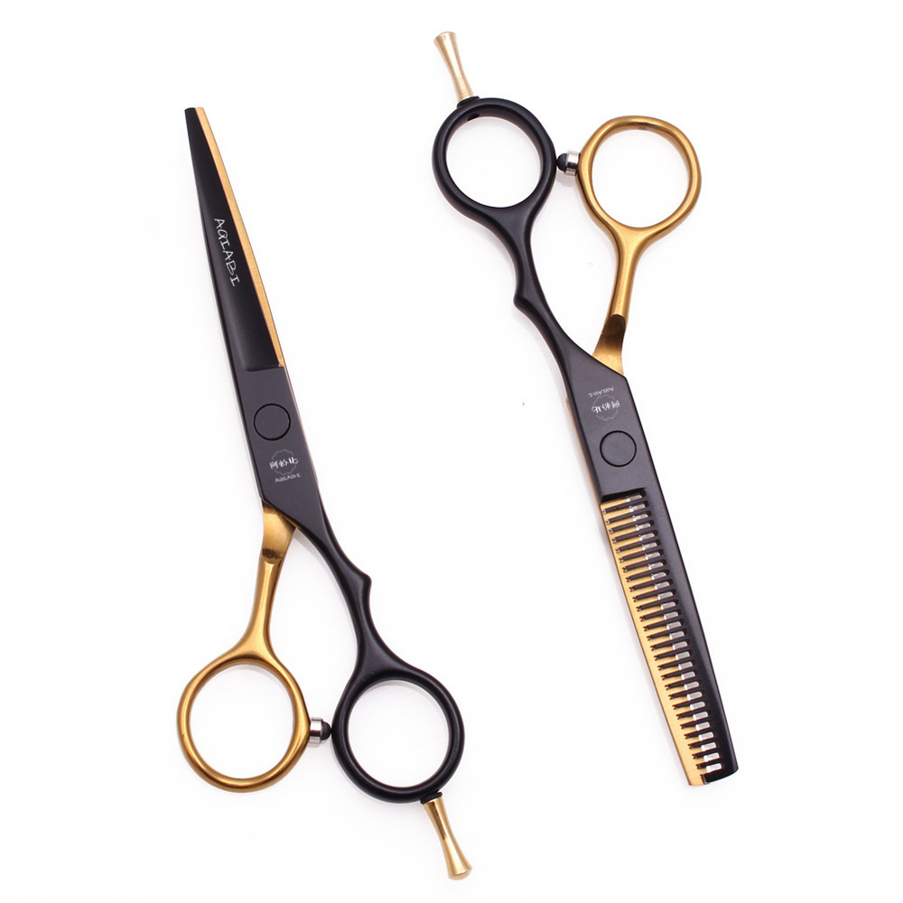 Набор профессиональных ножницы для стрижки и филировки волос. Размер 5,5  #1