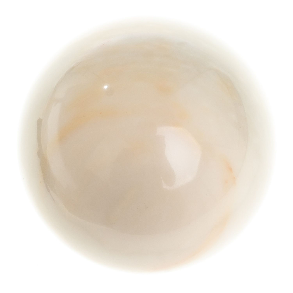 Шар из газганского мрамора 7,5 см / шар декоративный / шар для медитаций / каменный шарик / сувенир из #1
