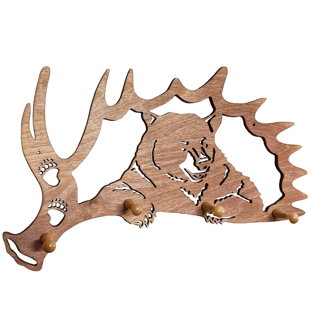 Вешалка "Хозяин тайги" 4 кр - купить в интернет-магазине OZON по ...