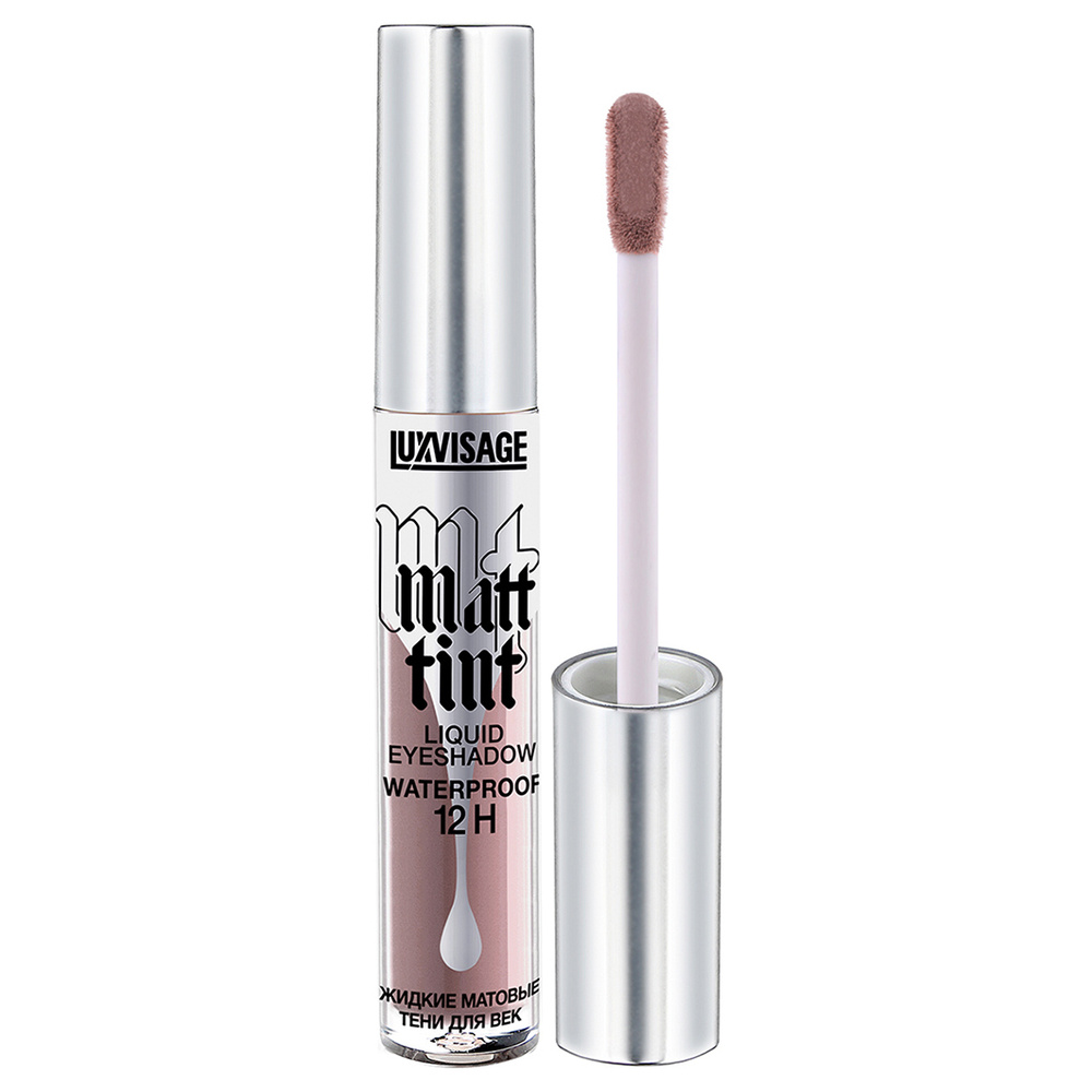 LuxVisage Жидкие Тени для век Matt Tint Waterproof, тон 105 ash lilac #1