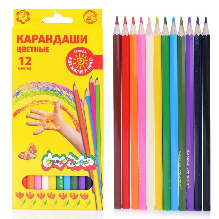 Каляка-Маляка Набор карандашей, вид карандаша: Цветной, 12 шт.  #1