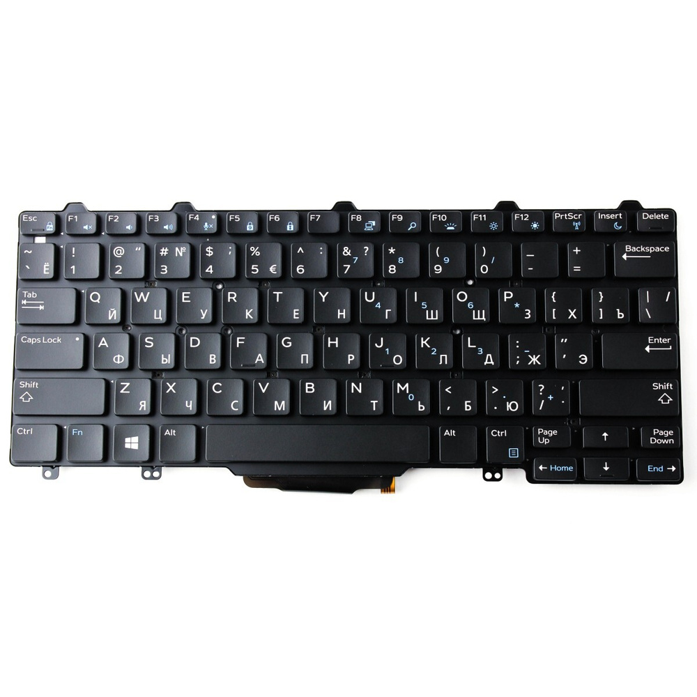 Клавиатура для ноутбука Dell Latitude 12 7275 с подсветкой #1