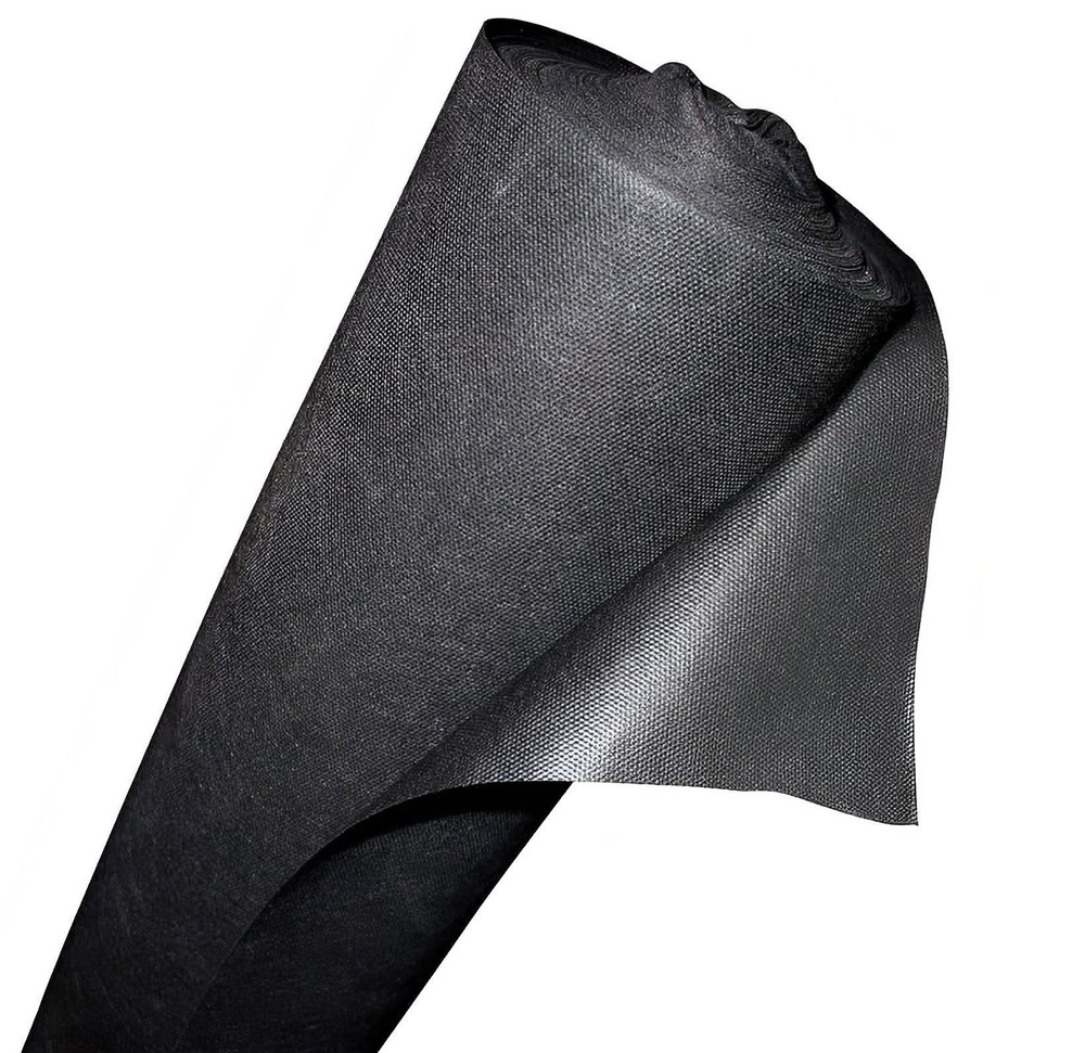 Укрывной материал спанбонд, плотность 60, размеры 1,6x200м, цвет черный, легкий и дышащий укрывной материал.Оставляет #1