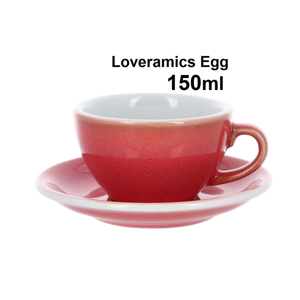 Кофейная пара Loveramics egg, 150ml, цвет ягодный (berry) #1
