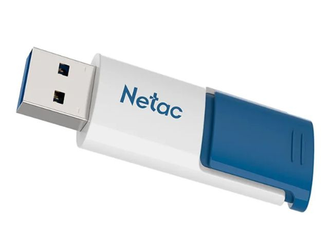 Флеш Диск Netac 128Gb U182 NT03U182N-128G-30BL USB3.0 синий/белый #1