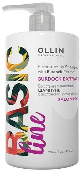 Ollin Basic Line Шампунь восстанавливающий с экстрактом репейника Reconstructing Shampoo 750мл  #1