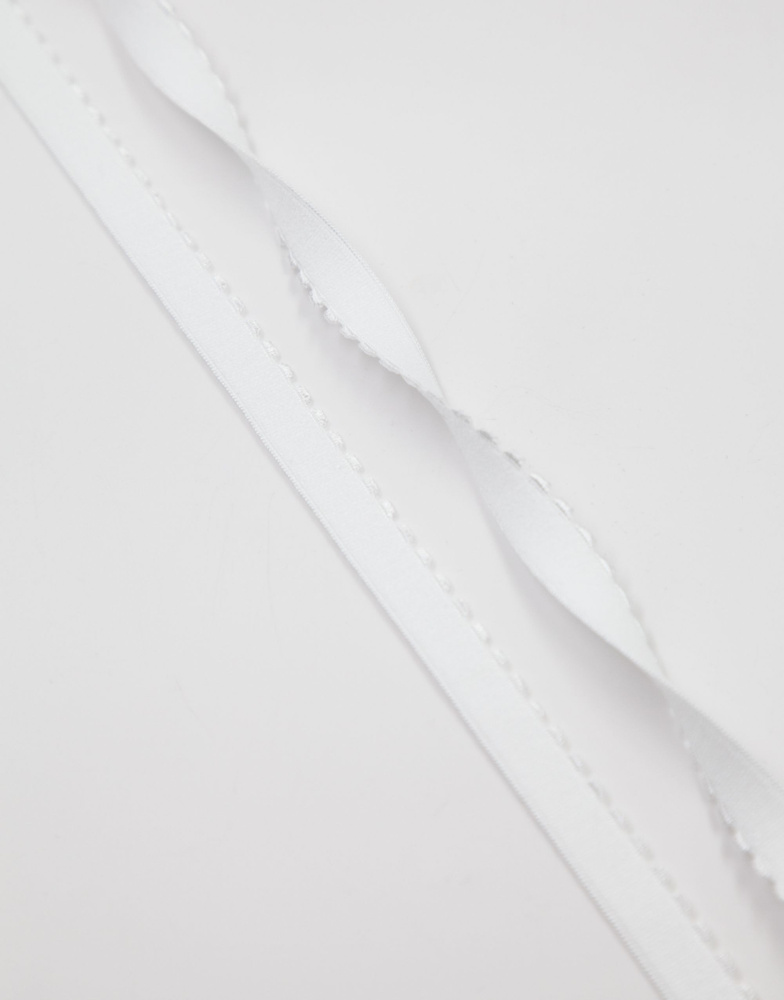 Резинка отделочная с фестоном Lauma цвет Белый (001) 12 мм, 10м  #1