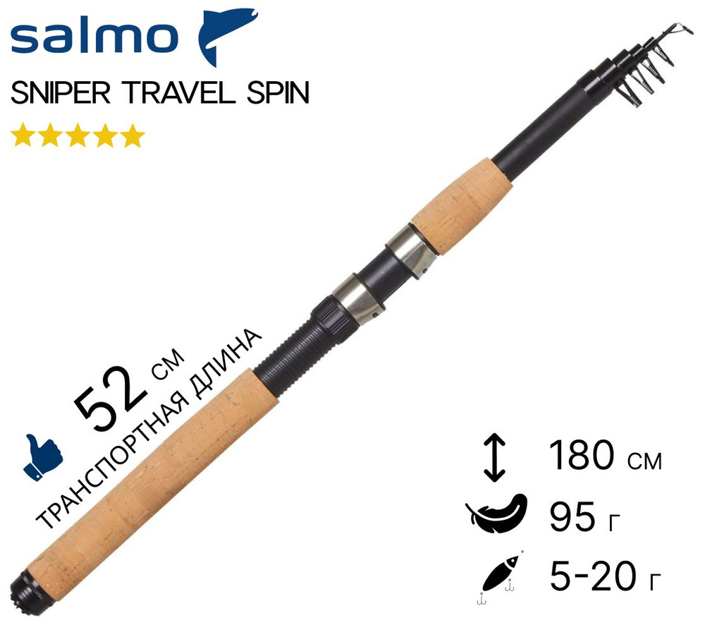 Спиннинг SALMO Sniper Travel Spin 20 180 ML #1