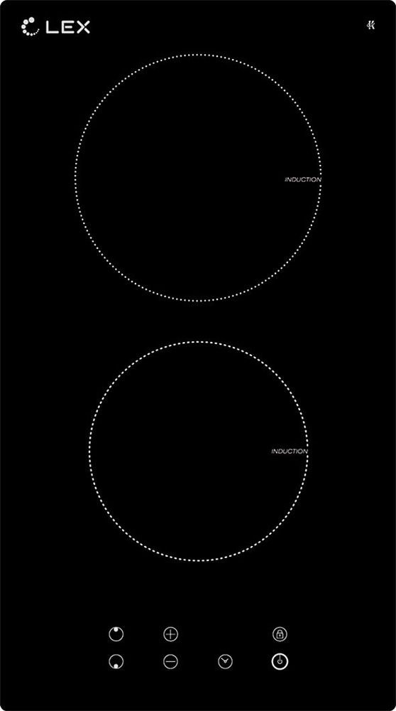 Варочная панель электрическая индукционная встраиваемая LEX / Лекс EVI 320 BL черный стеклокерамика 61х290х520мм #1