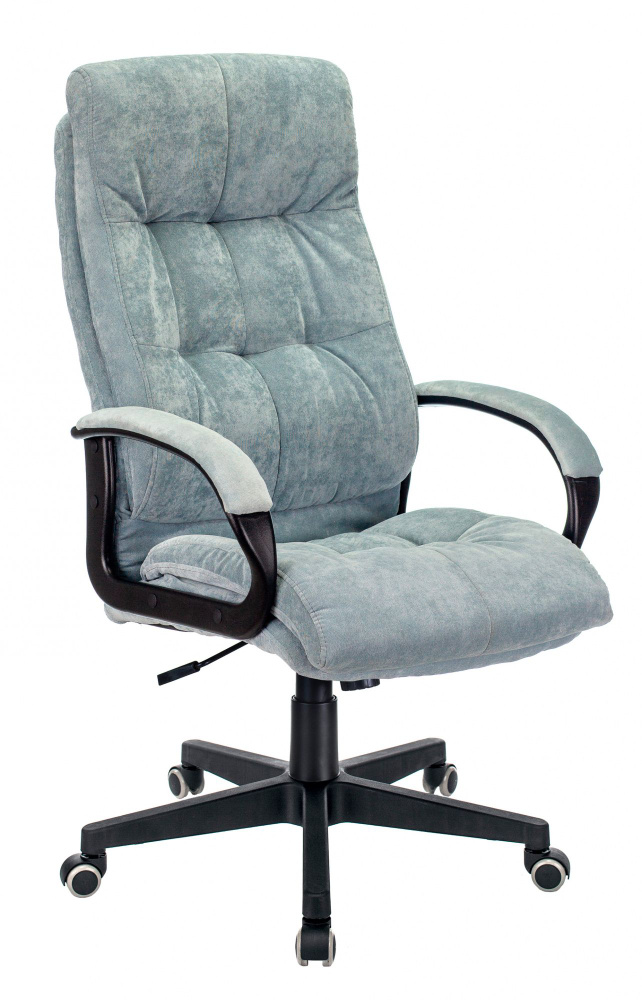 Кресло руководителя Бюрократ CH-824/LT-28 серо-голубой, ткань, крестовина пластик  #1