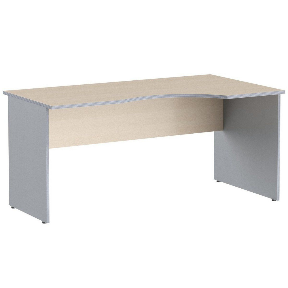 Компьютерный стол SKYLAND IMAGO СА-1 / письменный стол, правый угол, клен/металлик, 160х90(72)х75.5 см #1