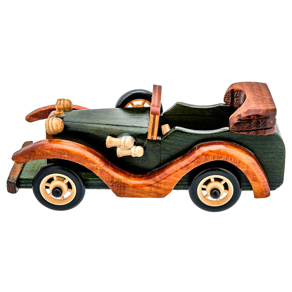 Деревянная игрушка "Машина ретро кабриолет" #1