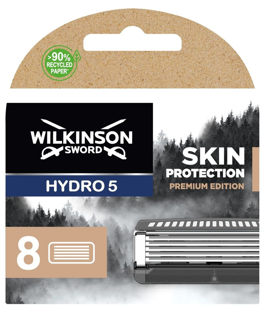 Schick Hydro 5 Skin Protection Premiun Edition / Сменные кассеты для бритв Hydro, 8 шт.  #1