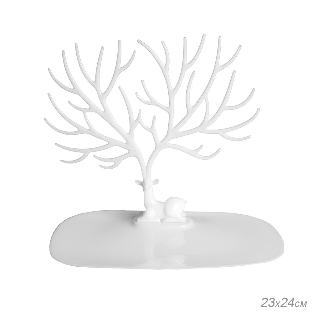 Подставка для украшений "Дерево" 23х24 см белая #1
