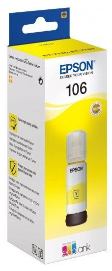 106 Yellow - C13T00R440 (Epson) чернила - 70 мл, желтый #1
