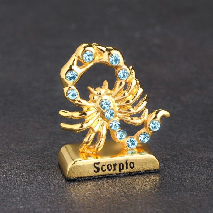 Сувенир знак зодиака "Скорпион", с кристаллами #1