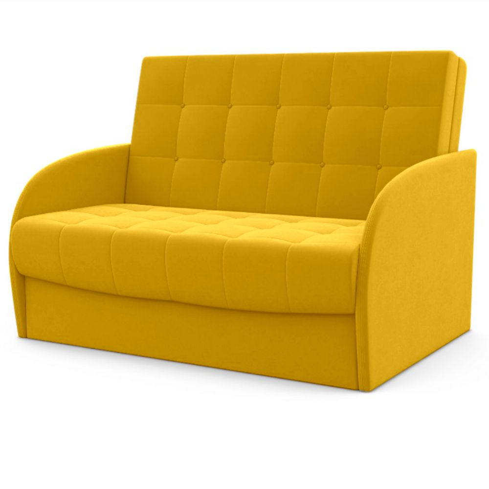 Диван-кровать Оригинал ФОКУС- мебельная фабрика 89х93х96 см желтый текстурный  #1